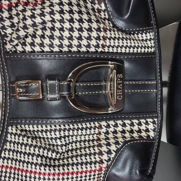 Vintage Chaps Houndstooth Check Hobo Bag - Picture 2 of 7